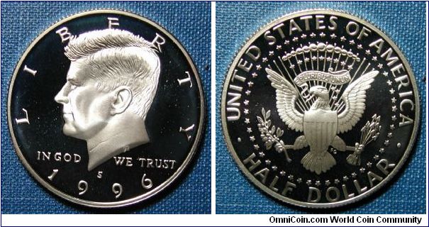1996-S Kennedy Half Dollar Silver Proof