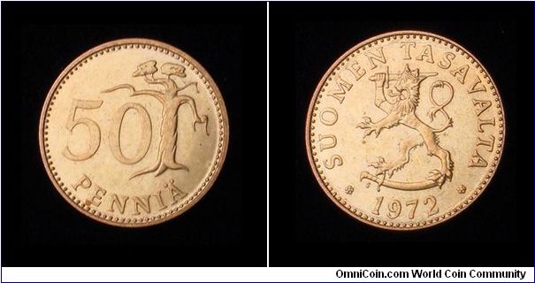 1972 Finland 50 pennia