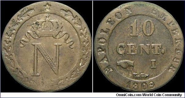 10 Centimes.

Limoges mint.                                                                                                                                                                                                                                                                                                                                                                                                                                                                                       