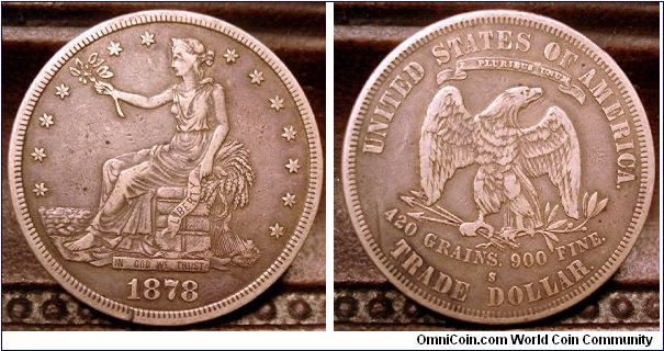 1878-S Trade Dollar.