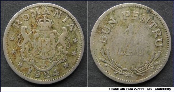 1 leu
Diameter: 21 mm, 3.5g
Copper-Nickel
Mintage 100.000.000 coins. 
Thin(b)
Ferdinand I.
