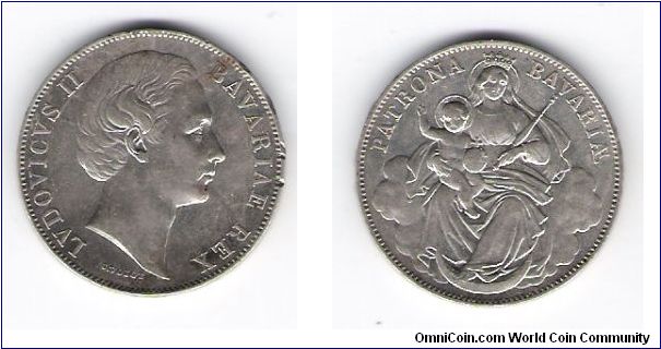 no Date 1865 Bavria Km#489 C#258
.5360 /.900 Silver .110 Minted  wondering what you all thought on grade