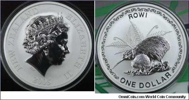 New Zealand Silver Dollar

Mintage: 5,000