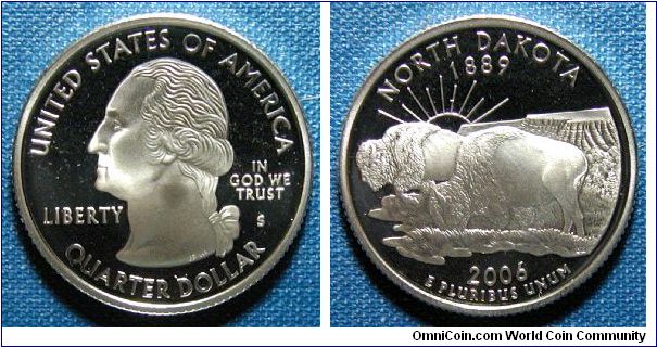 2006-S North Dakota State Quarter Silver Proof