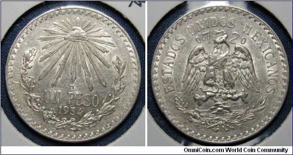 1934 Mexico Peso