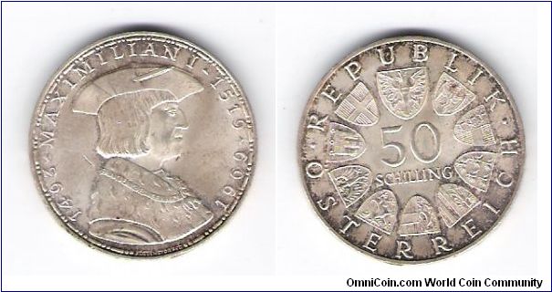 1 year type
50 shilling
KM#2906 (706)
.900 Silver/.5787
OZ.

Nice perimeter toning you cant see because its a scan