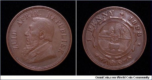 1898 South Africa (Zuid) One Penny