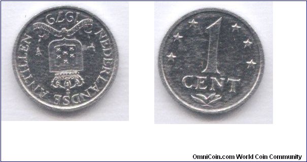 Netherlands Antilles, 1 cent, 1979, aluminium