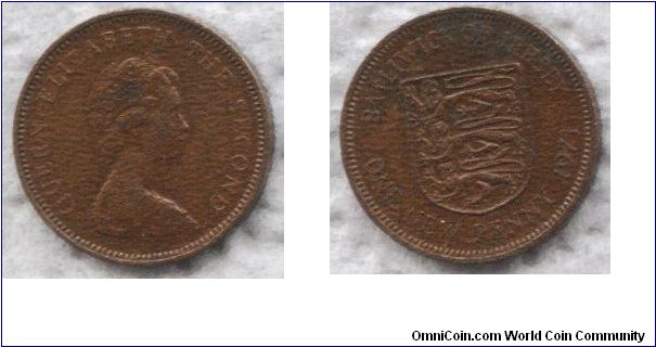 Jersey, 1 new penny, 1971,