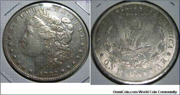 1882-S Morgan dollar