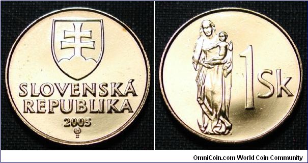 2005 Slovakia 1 Koruna