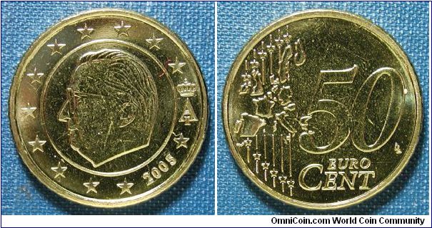 2005 Belgium 50 Euro Cent