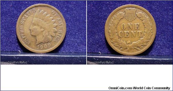 1909 S Indian Head Cent.  My 1908-S barely compares with this.