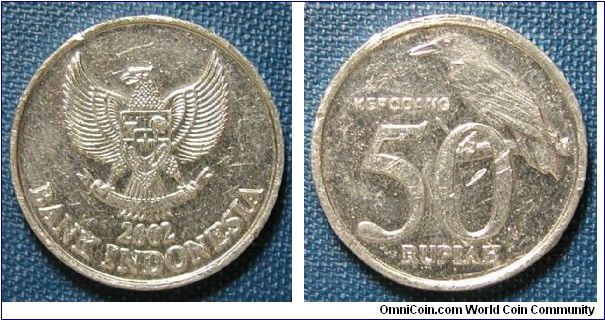 2002 Indonesia 50 Rupiah