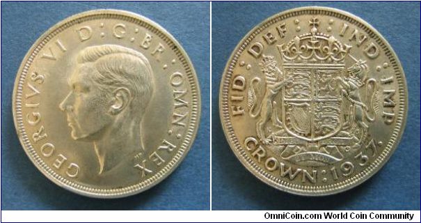 George VI crown, 0.500 silver