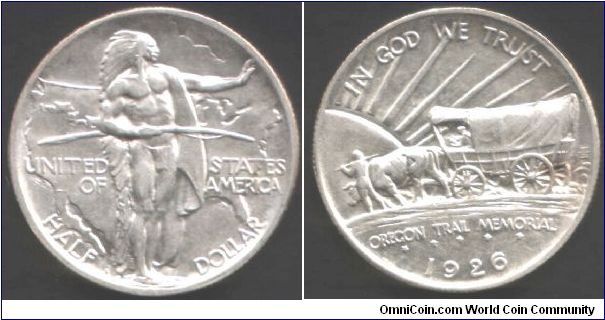 Oregon $1/2 1926s. I've a couple of these . I'm going for the whole wagon train.