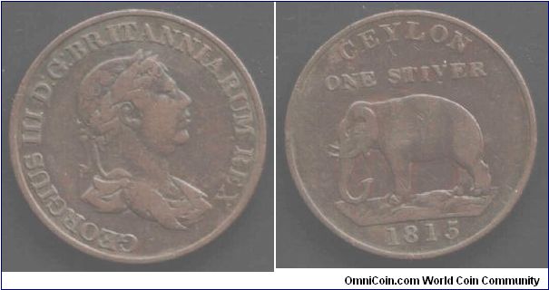 copper 1 stiver George III.