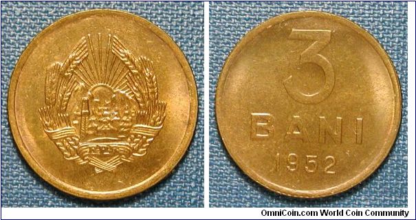 1952 Romania 3 Bani