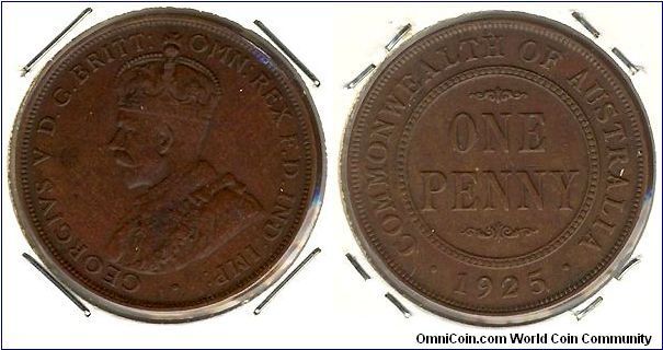 Australia 1 penny 1925 - scarce date