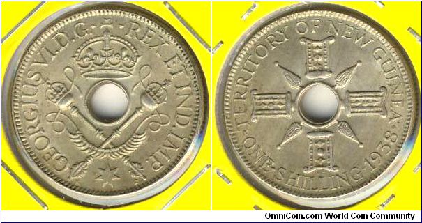 New Guinea 1 shilling 1938