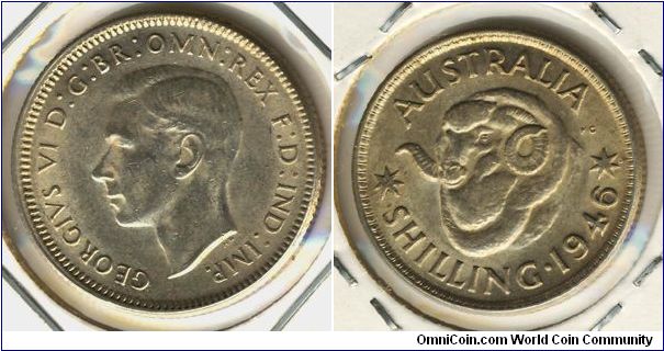 Australia 1 shilling 1946