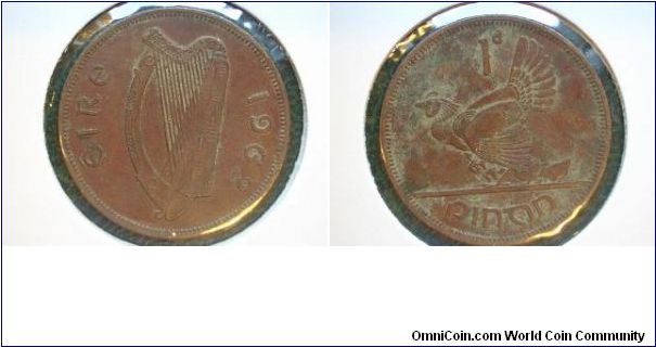 1962 penny ireland hen and chick