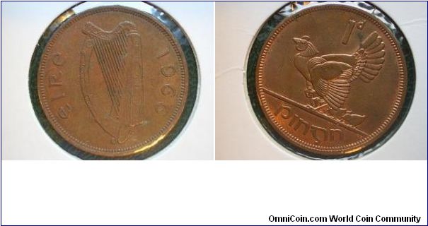 1966 penny ireland hen and chick