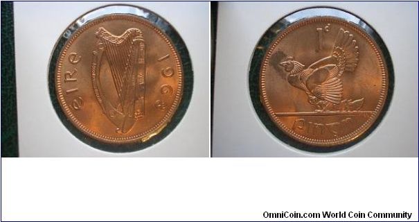 1968 penny ireland hen and chick