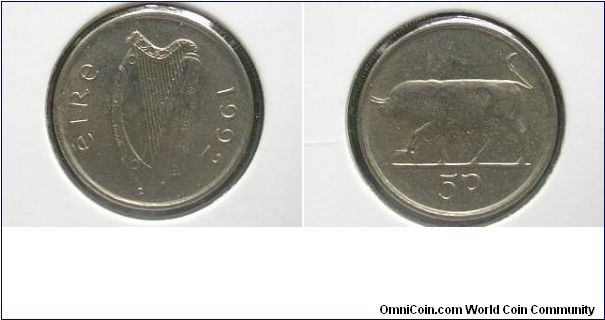 1992 5 pence ireland