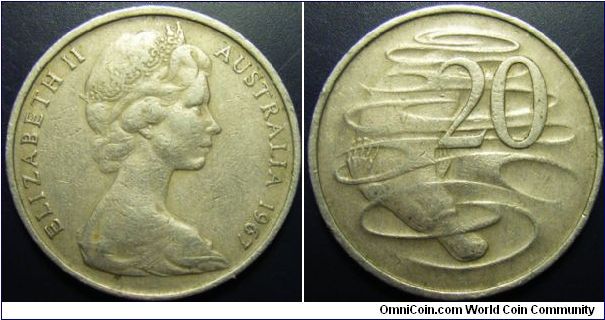 Australia 1967 20 cents.