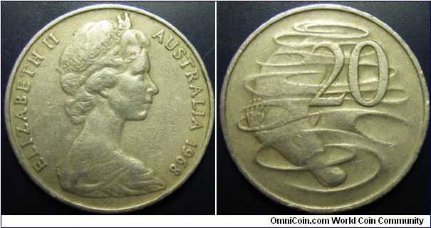 Australia 1968 20 cents.