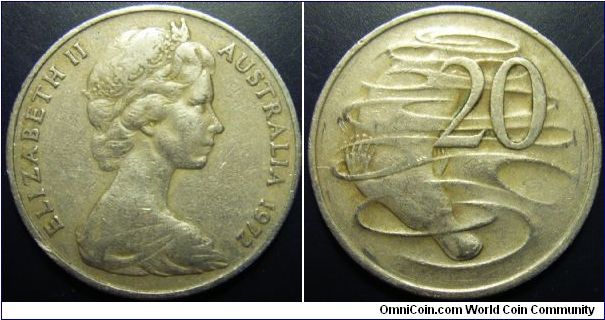 Australia 1972 20 cents.
