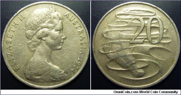 Australia 1974 20 cents.