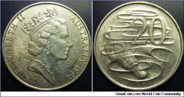 Australia 1994 20 cents.