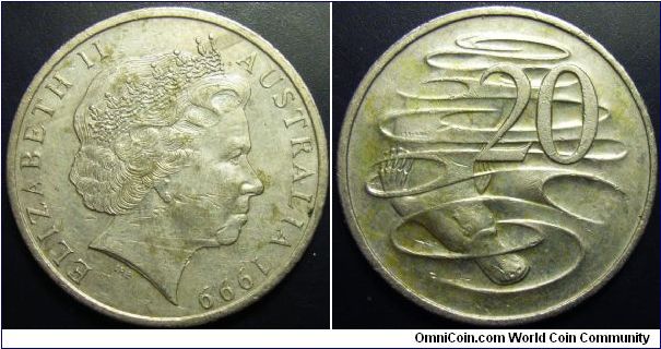 Australia 1999 20 cents.