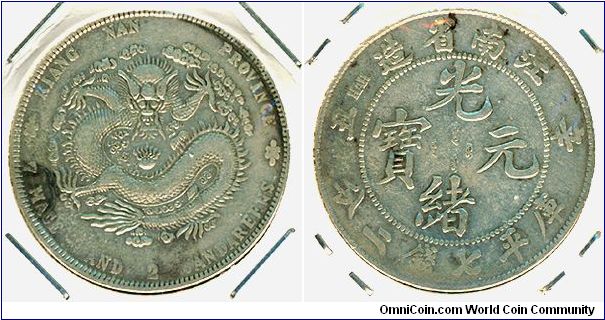 China 1 dollar (1901) - Kiangnan Province, HAH