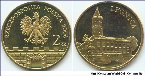Poland, 2 zlote 2006.
Historical Cities in Poland - Legnica.