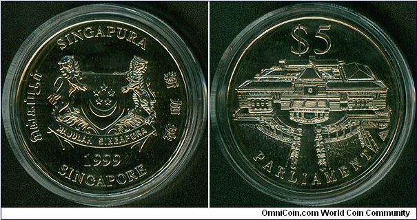 Singapore 5 dollars 1999 - Parliament of Singapore