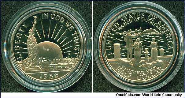 USA 1/2 dollar 1986-S - Statue of Liberty, Proof issue