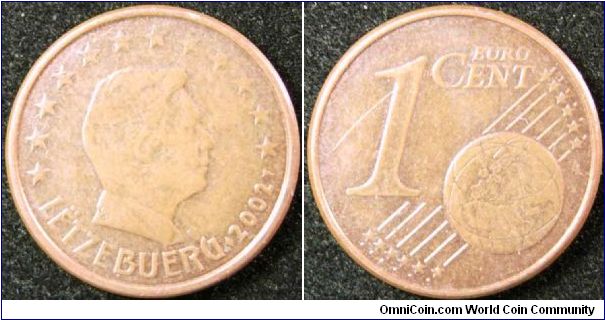 1 Euro cent
Copper plated steel