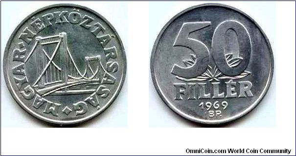 Hungary, 50 filler 1969.