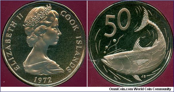 Cook Islands 50 cents 1972 - Proof issue