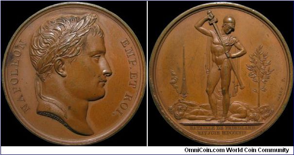 Bataille de Friedland, France.

A medal that shows the consequences of war. It is a restrike from the 1846-1860 period.                                                                                                                                                                                                                                                                                                                                                                                           