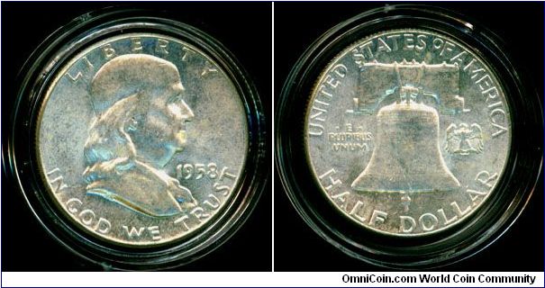 USA 1/2 dollar 1958(P)