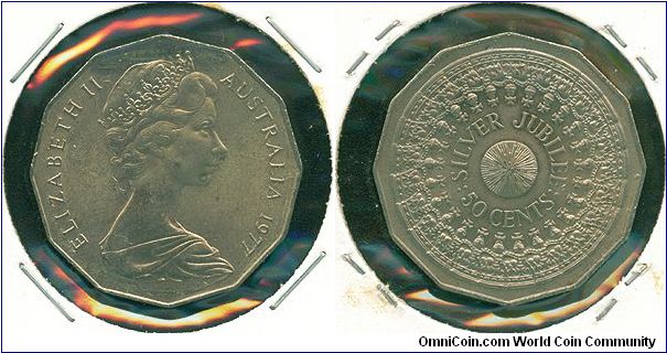Australia 50 cents 1977 - Silver Jubilee