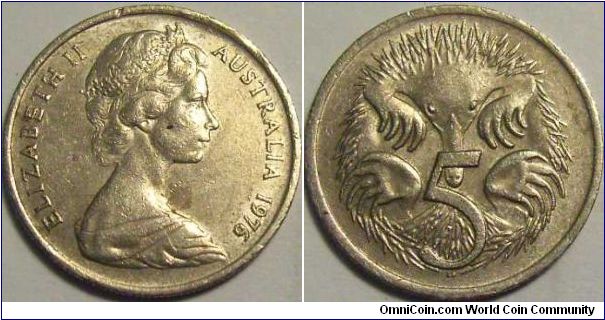 Australia 1976 5 cents.