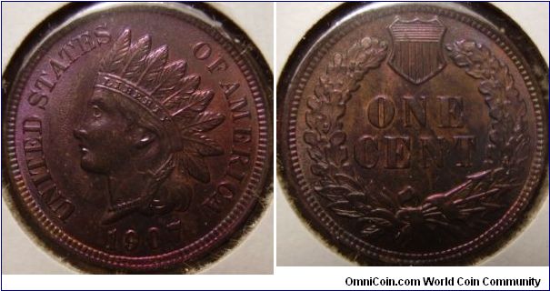 Toned Indian Cent