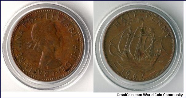 UK 1967 Half Penny