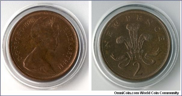 UK 1976 2 New Pence