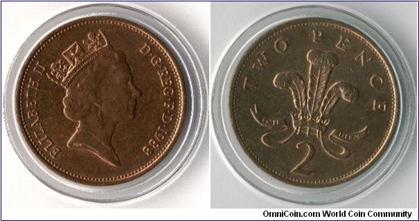UK 1988 2 Pence